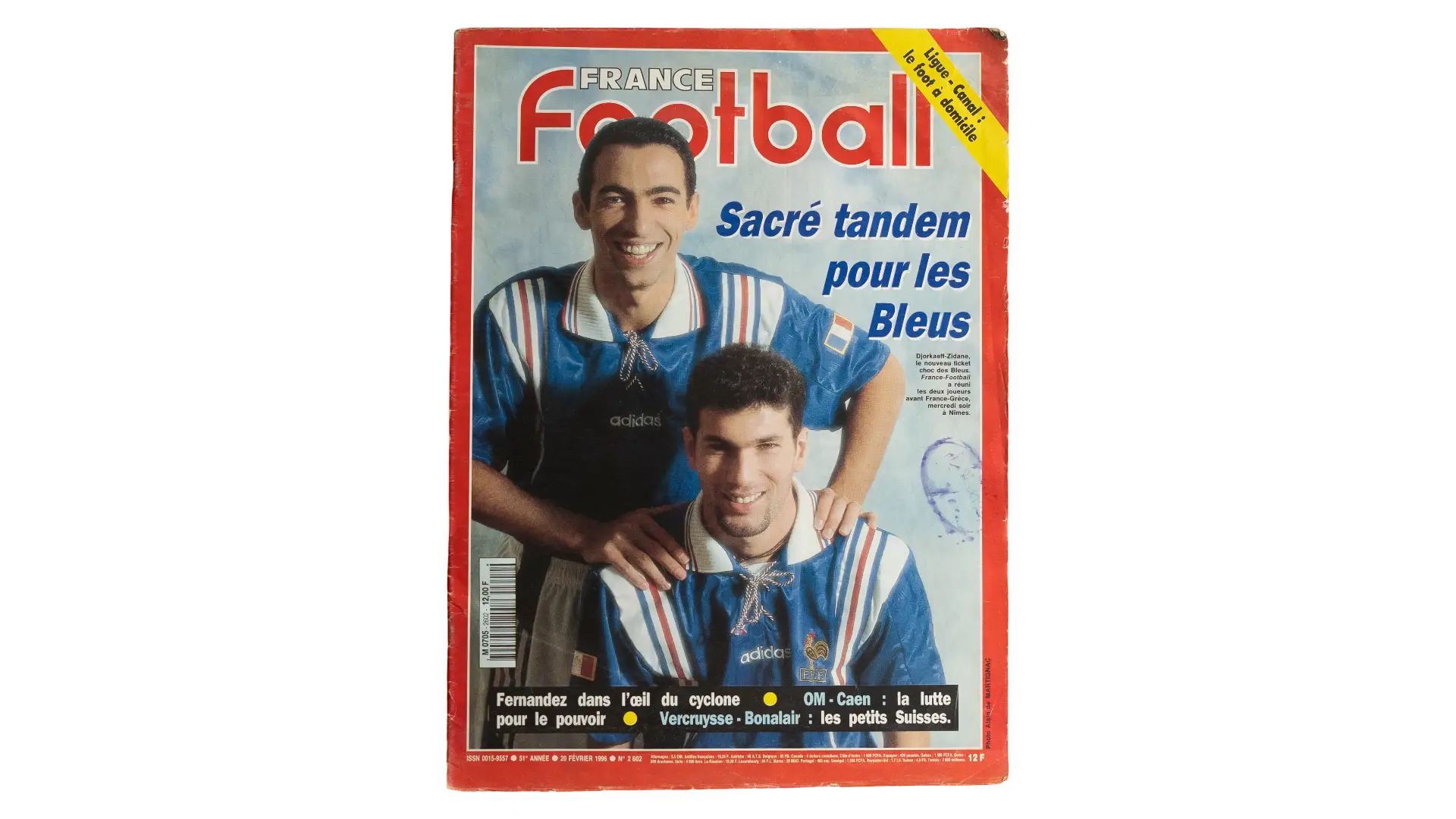 DSC02433 1996 Zinedine Zidane France Football Magazine #2602 - Image 1