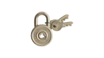 Tri-Circle Mini Circular Padlock with 2 Keys