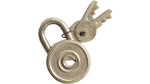 Tri-Circle Mini Circular Padlock with 2 Keys - Image 2