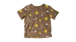 Looney Tunes Crop Top Brown T-Shirt