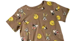 Looney Tunes Crop Top Brown T-Shirt - Image 3