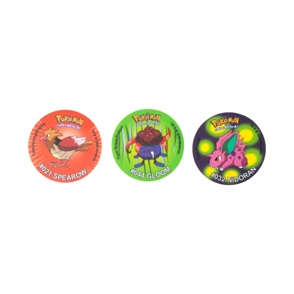3 Pokémon Tazos