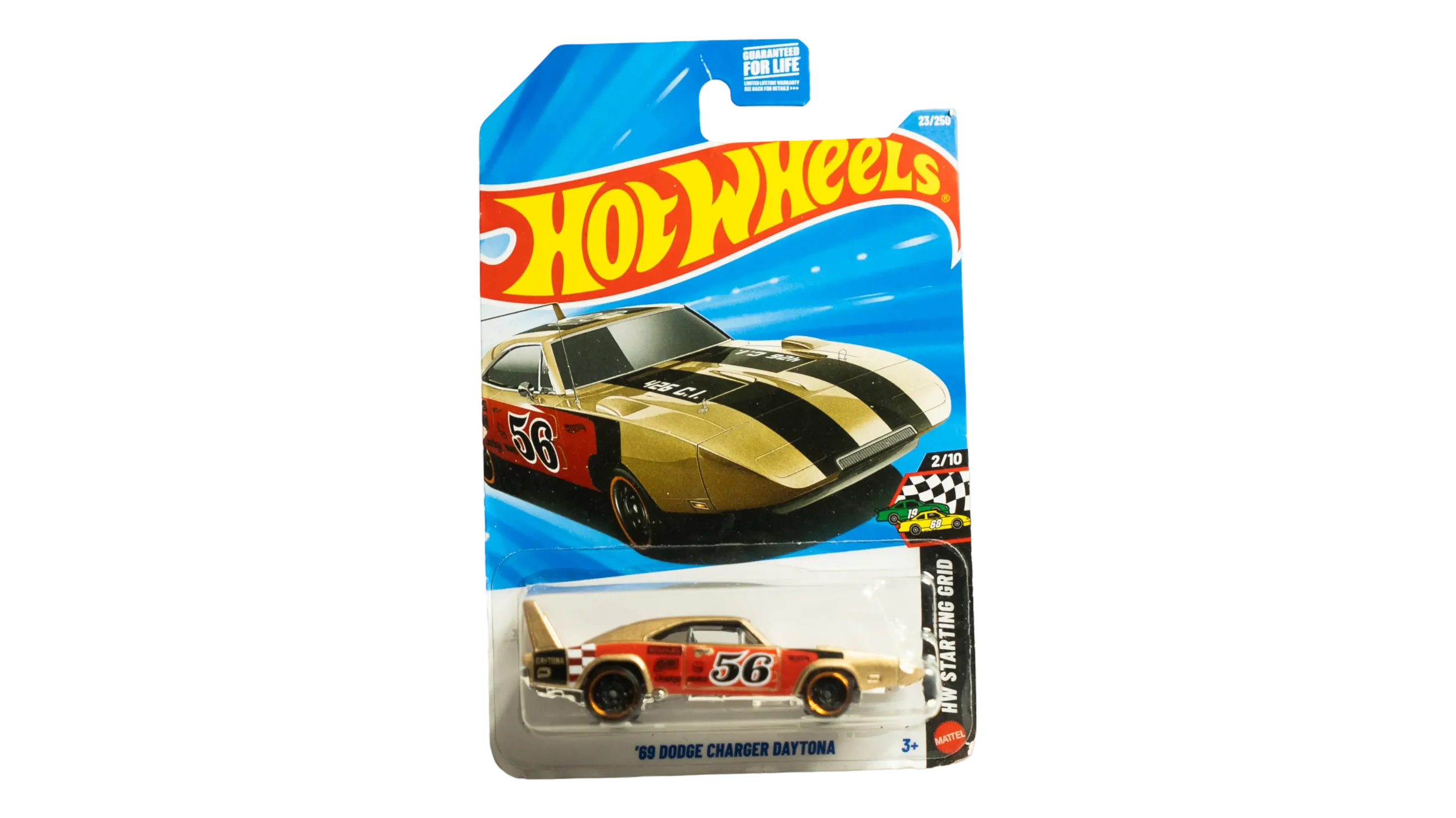 DSC08320 Hot Wheels '69 Dodge Charger Daytona Gold - Image 1