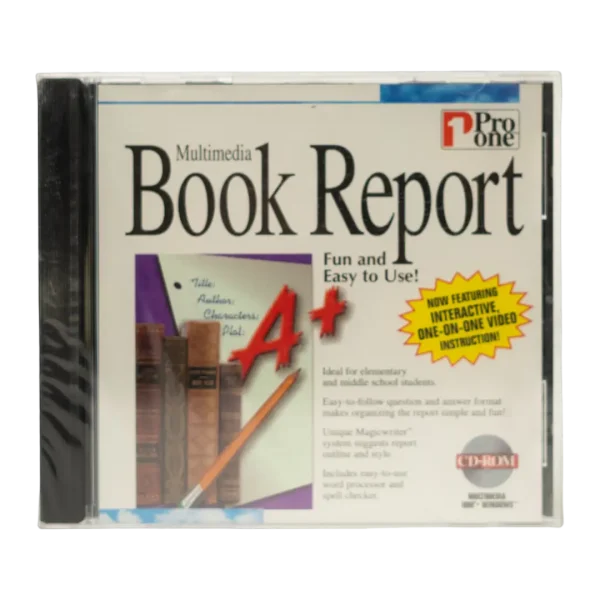 Pro One Multimedia Book Report PC CD-ROM Educational Software