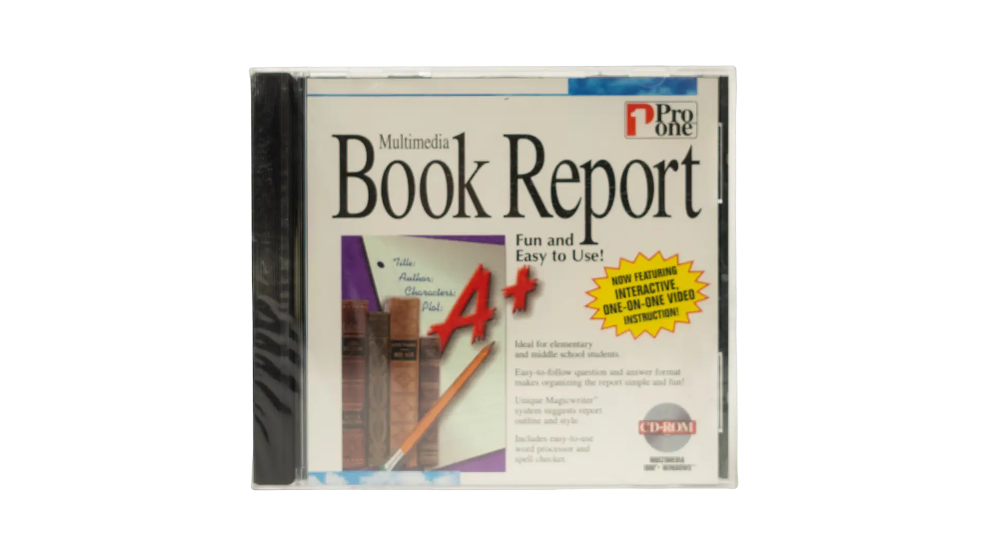 DSC09697 Pro One Multimedia Book Report PC CD-ROM Educational Software - Image 1