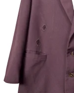 80s Italian Blazer with Embroidered Details – Raybest Uomo - Image 4