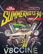 Street Machine Summernats V8CCINE Sublimated Polo Shirt - Image 2