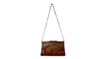 1960s Genuine Snakeskin Shoulder Bag with Chain Strap