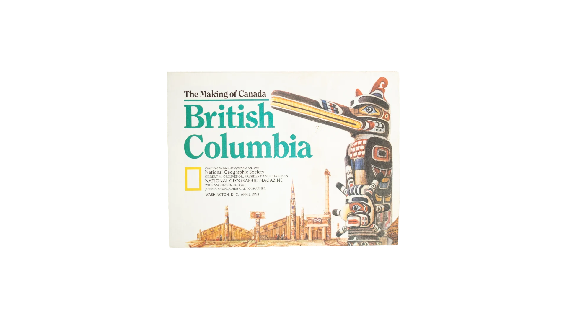 218 DSC07174 National Geographic British Columbia Map Insert 1990s - Image 1