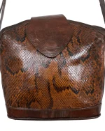 90s Buffalino Genuine Snakeskin Crossbody Bag - Image 2