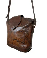90s Buffalino Genuine Snakeskin Crossbody Bag - Image 4
