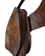 90s Buffalino Genuine Snakeskin Crossbody Bag - Image 7