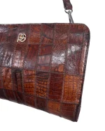 1960s Paco's Valencia Crocodile Leather Crossbody Bag - Image 3