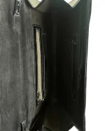 90s Genuine Leather & Snakeskin Chain Shoulder Bag - Image 4