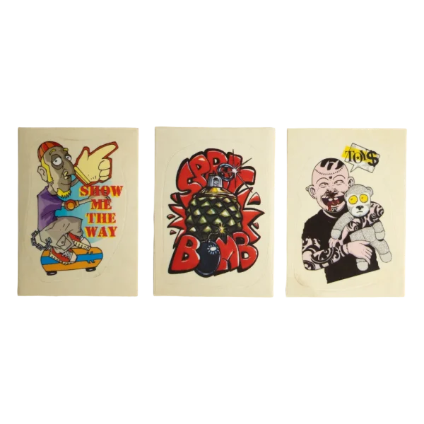 Three Panini Stickers