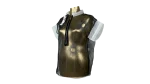 Avant-Garde Metallic Organza Embroidered Zip Top