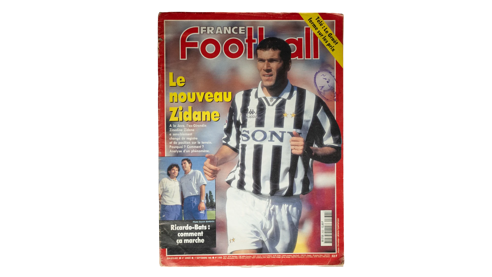 355 DSC07314 Zinedine Zidane - France Football Magazine 1997 - Image 1