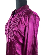 Canda Ruffled Sain Blouse - Image 6