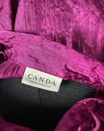 Canda Ruffled Sain Blouse - Image 7