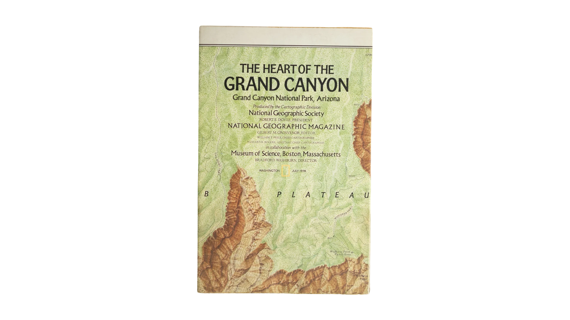408 DSC07368 National Geographic Heart Of Grand Canyon Map 1970s - Image 1
