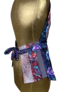 Handmade Upcycled Tie Halter Vest Top & Choker - Image 8