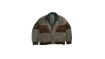 Genuine Suede Leather Bomber Jacket
