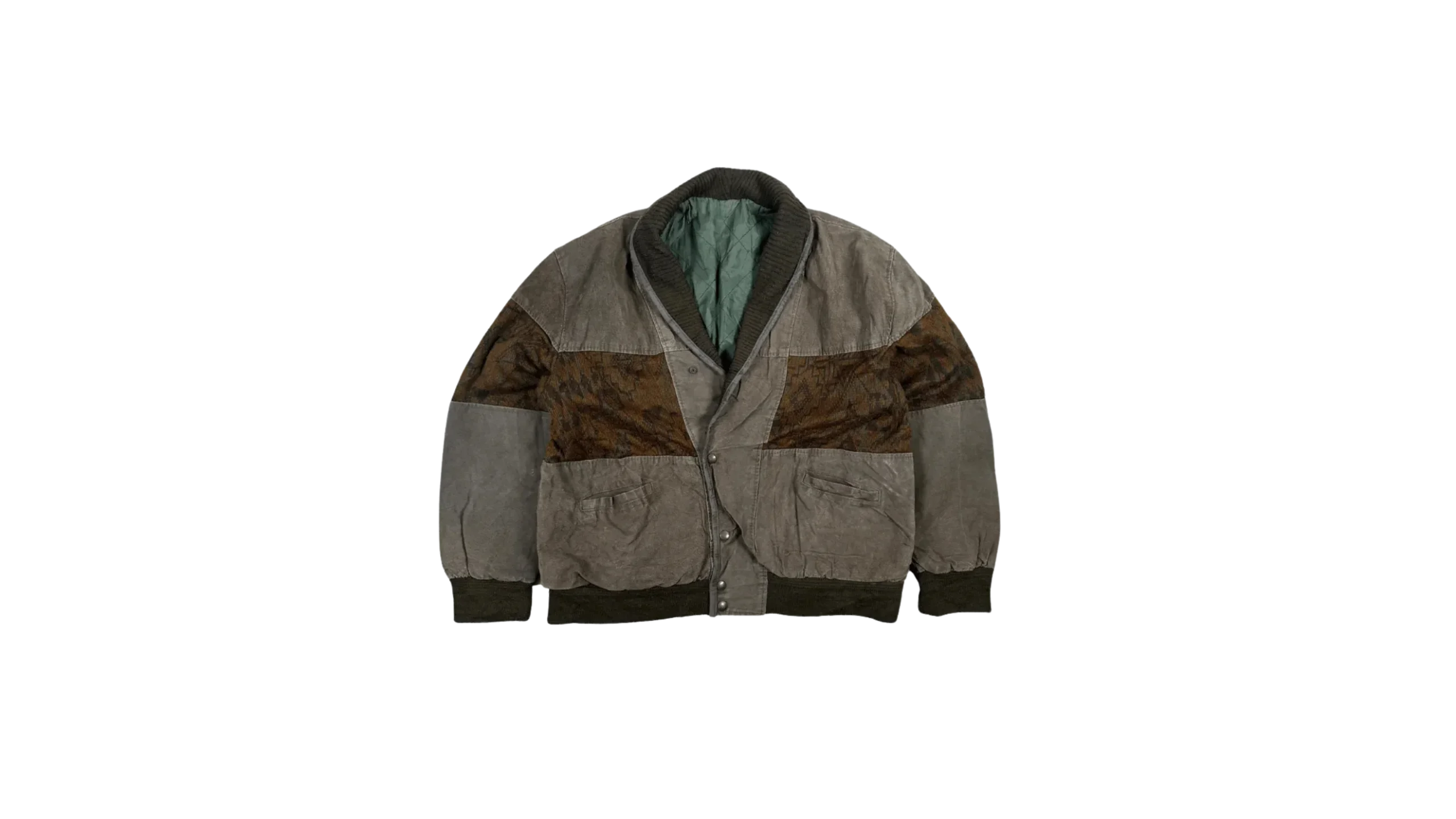 54 Genuine Suede Leather Bomber Jacket - Image 1