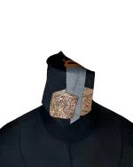 A.Rogers Saw Pattern Necktie 10 cm - Image 3