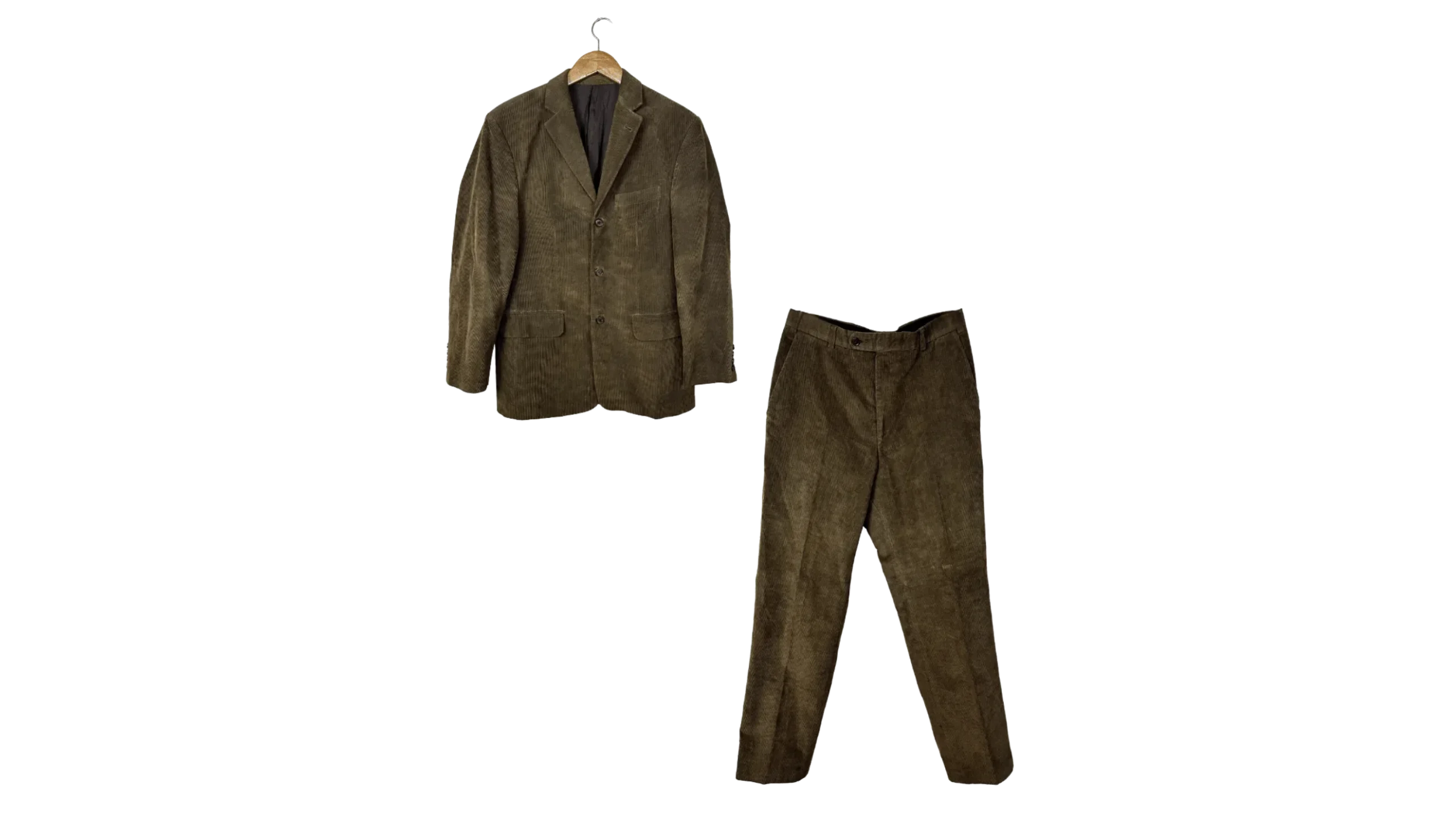 81 Angelo Litrico by C&A Corduroy Full Suit - Image 1