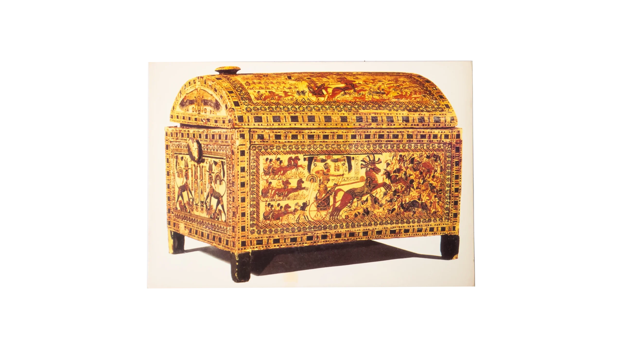 DSC04676 (1) Wooden Chest of Pharaoh Tutankhamun Post Card - Image 1