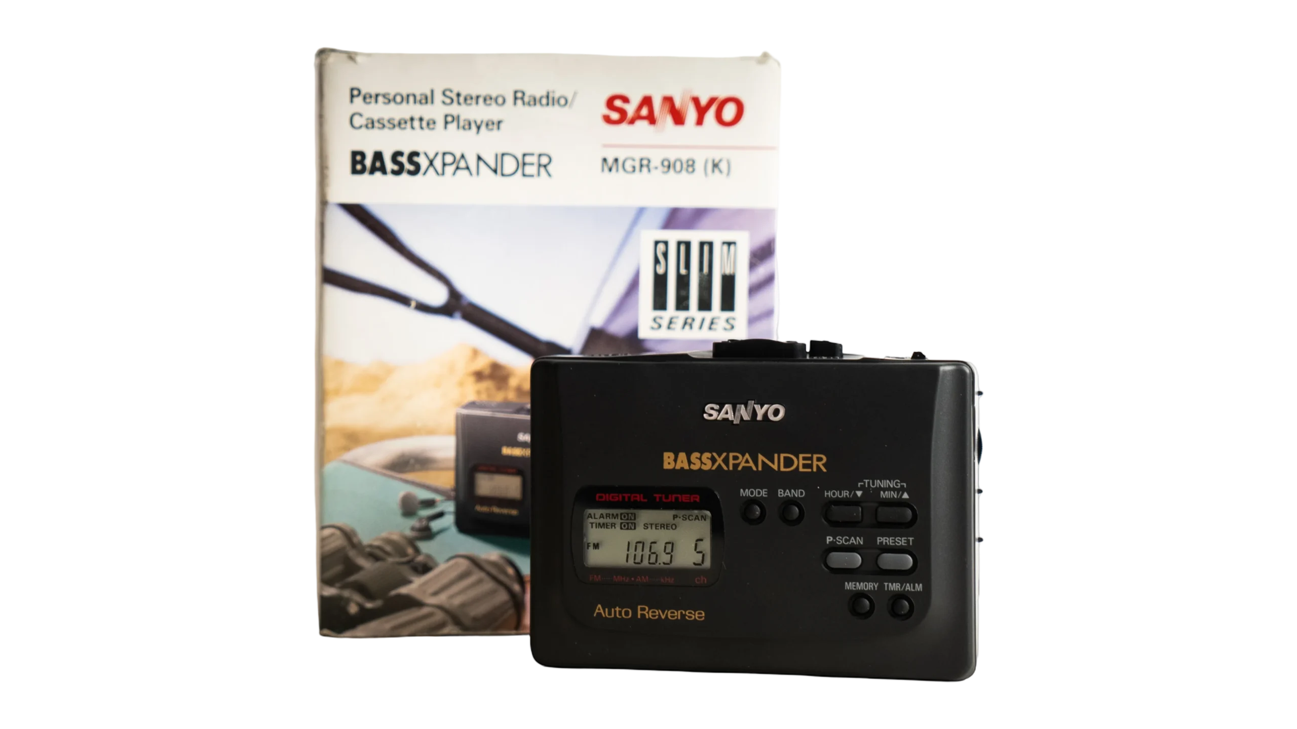 DSC04971 Sanyo MGR-908 (K) Slim Series "BassXpander" Walkman - Image 1