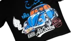 "Vintage" VW Beetle Oversized Black Printed T-Shirt - Image 5