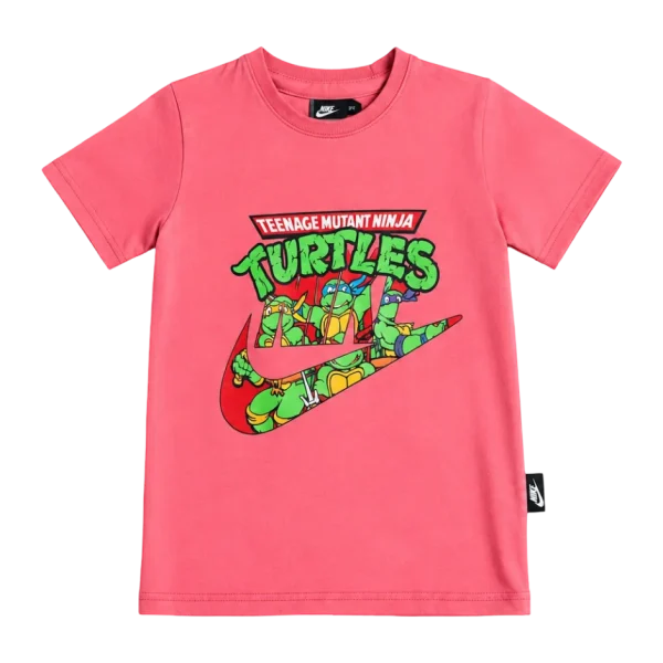 Nike x Teenage Mutant Ninja Turtles Kids Graphic Pink T-Shirt