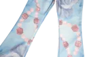 Light Blue Printed Flare Pants - Image 4