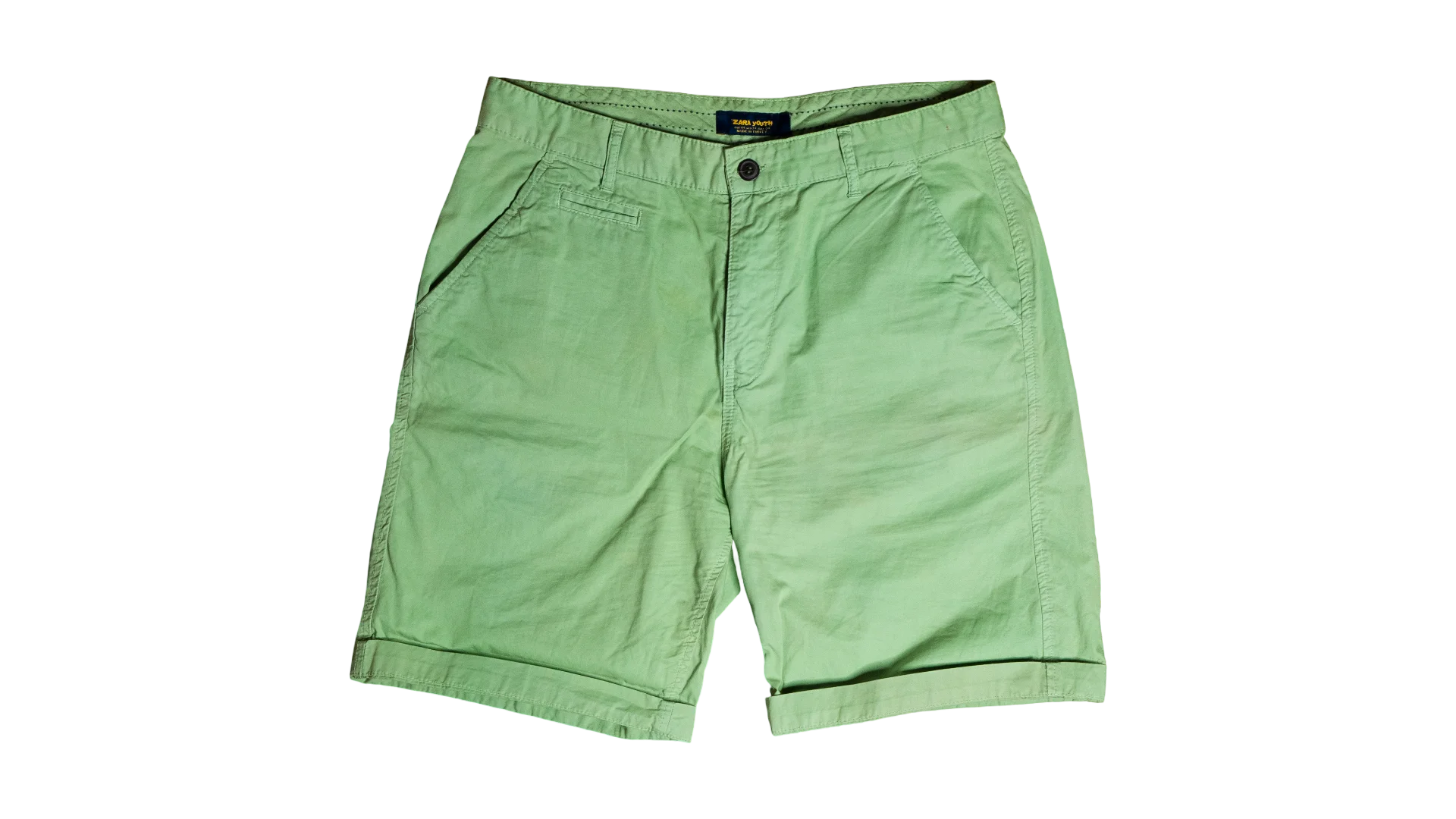 DSC05066 Light Green Chino Summer Shorts - Image 1
