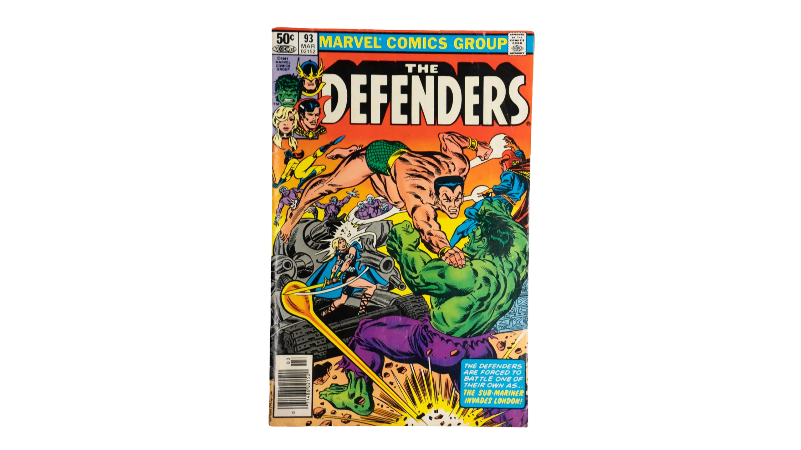DSC05742 "The Woman Behind the Man!" The Defenders #93 - 1981 Marvel Comics - Image 1