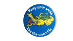 "Keep Your Smile Like The Crocodile" Pin Badge - Image 4