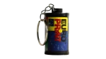 Euro Print Film Canister Keychain