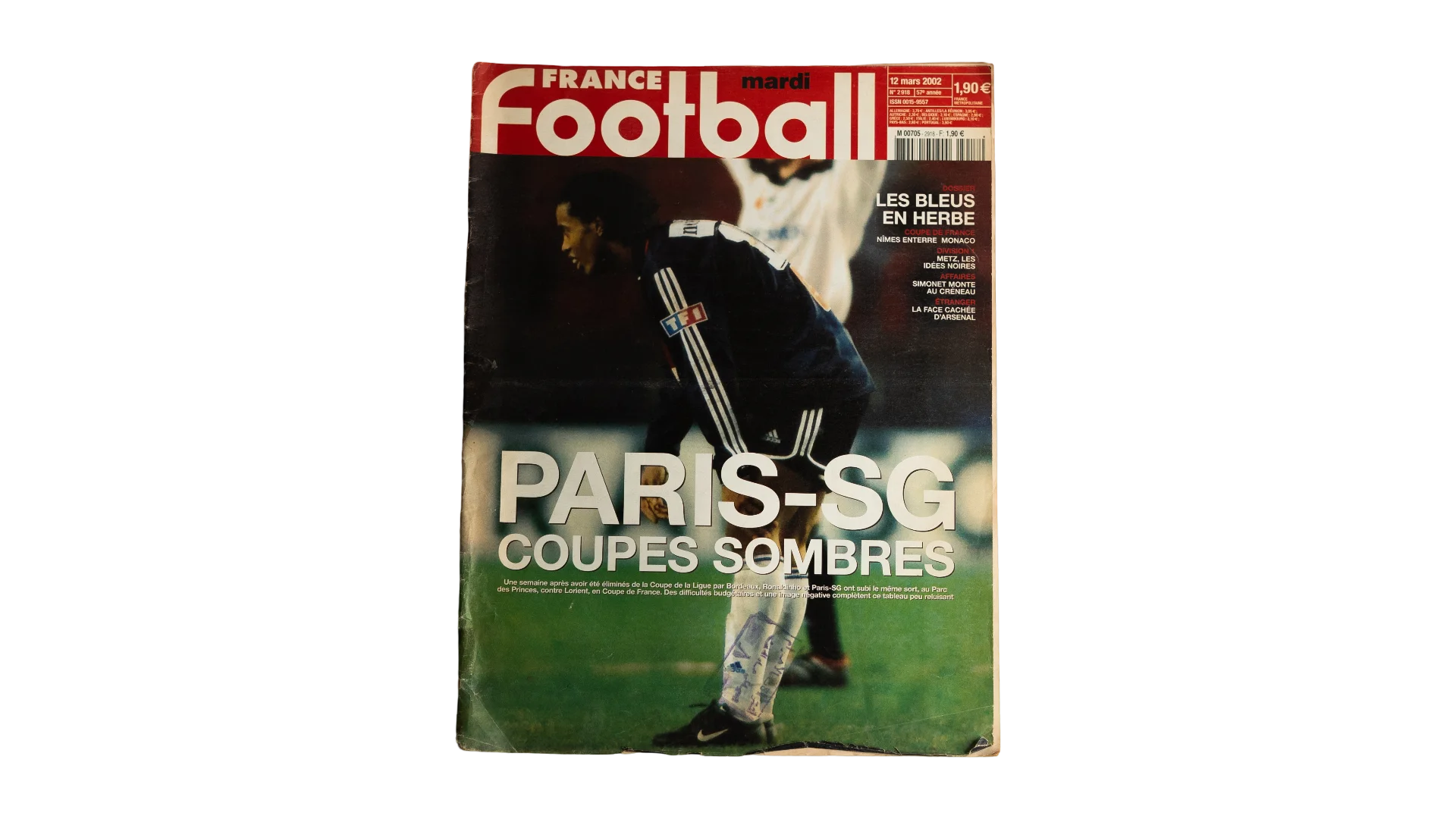 DSC05953 Ronaldinho Gaúcho 2002 France Football Magazine - Image 1