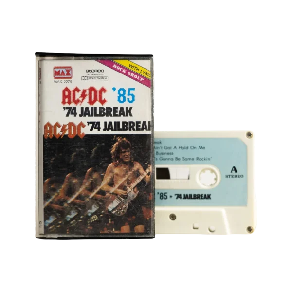 AC/DC 74' Jailbreak "Bon Scott Era" Cassette Tape