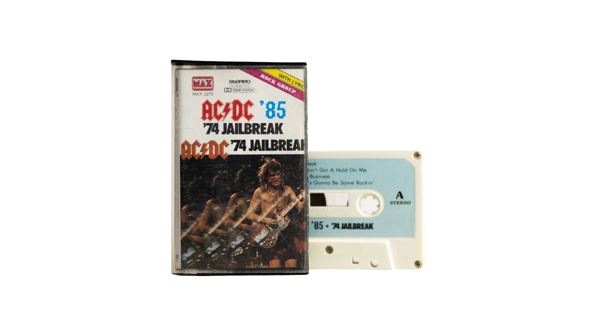 DSC06003 AC/DC 74' Jailbreak "Bon Scott Era" Cassette Tape - Image 1