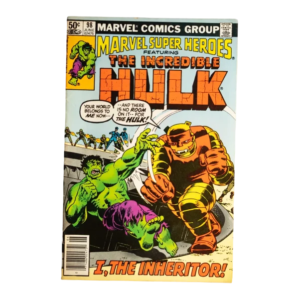 1981 The Incredible Hulk:"I, The Inheritor!" #98 Marvel Super Heroes