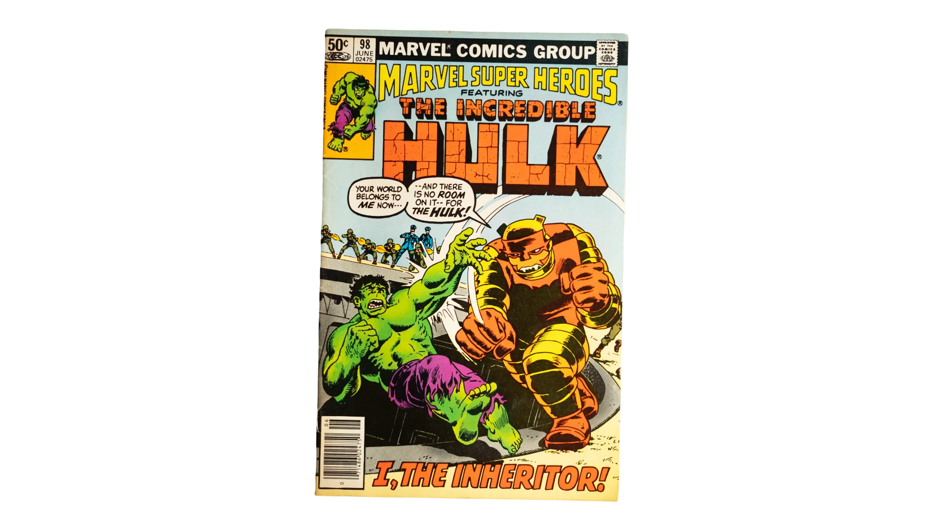DSC06199 1981 The Incredible Hulk:"I, The Inheritor!" #98 Marvel Super Heroes - Image 1