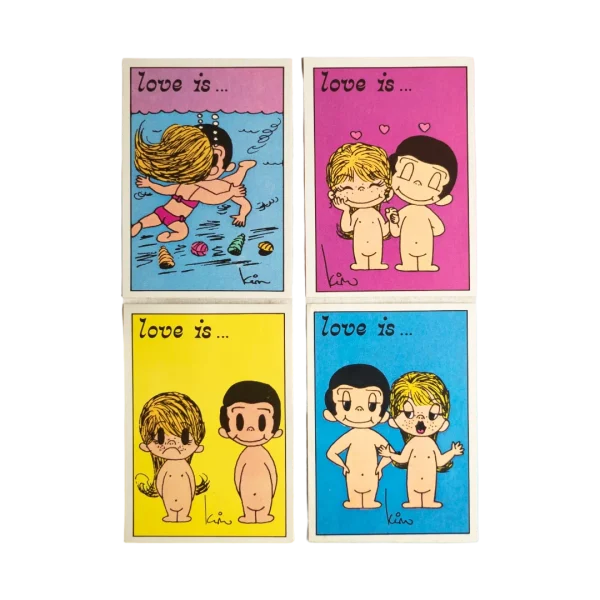 "Love Is..." Panini Stickers 1970s "Lot of 4"