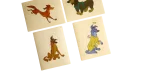 1980s All Dogs Go to Heaven Panini Sticker "Lot of 4" - Image 4