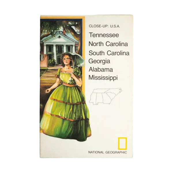 The Southeast Close Up USA 1975 National Geographic Map