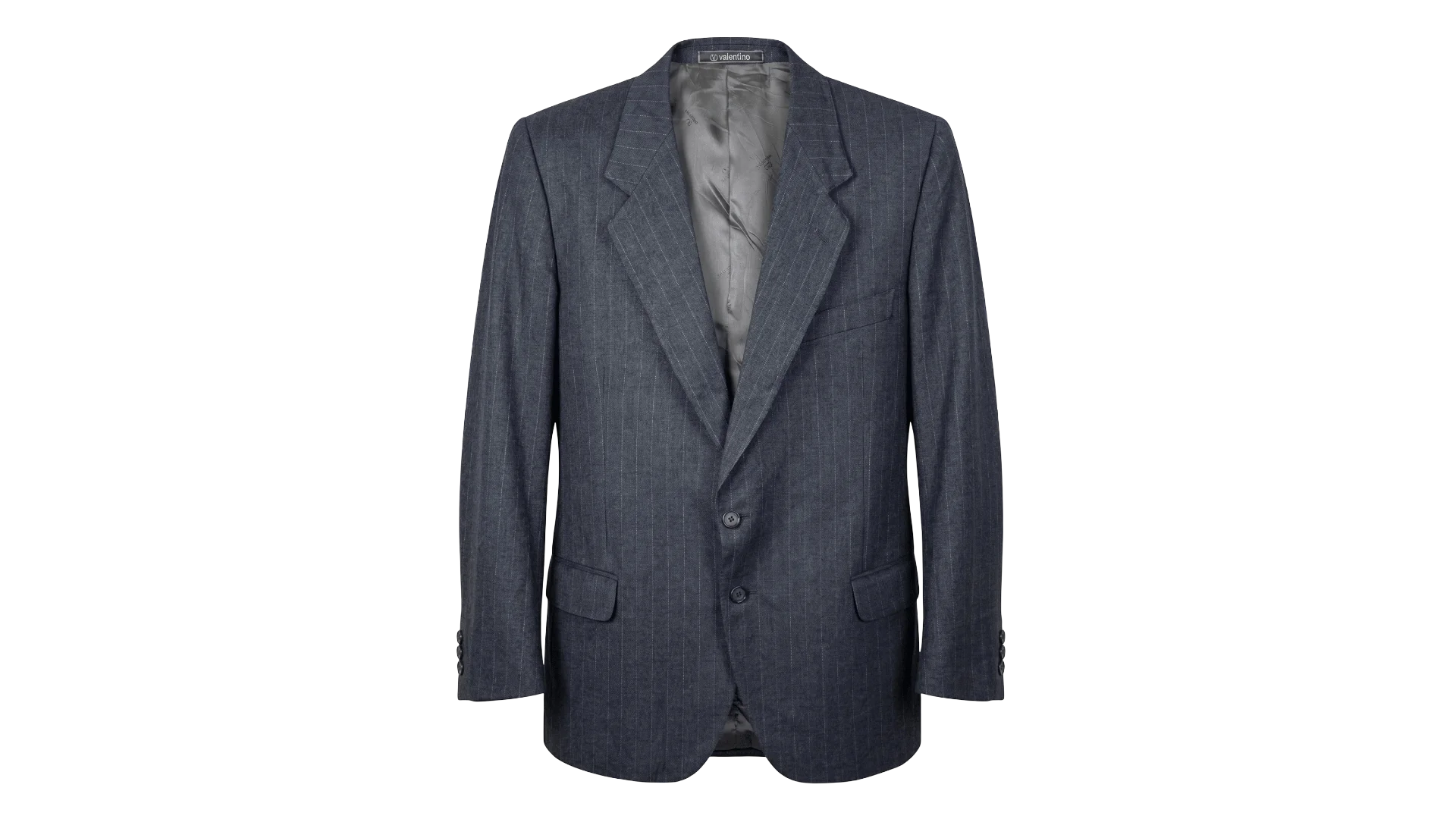 FNK107 Valentino Uomo Pinstripe Pure Virgin Wool Blazer - Image 1