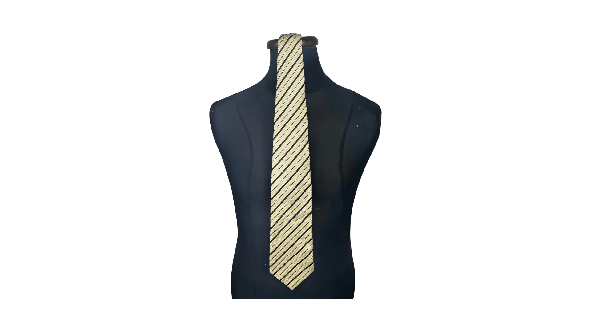 FNK116 Pierre Cardin Yellow Striped Necktie - Image 1