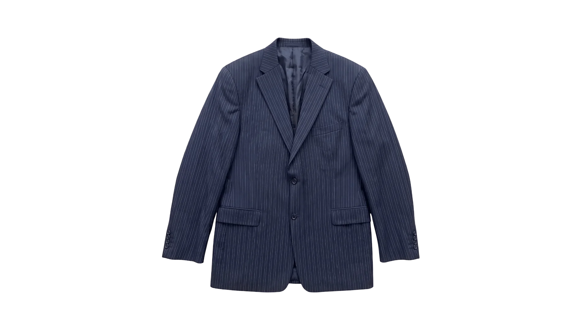 FNK120 Van Gills Pinstripe Navy Blazer - Image 1