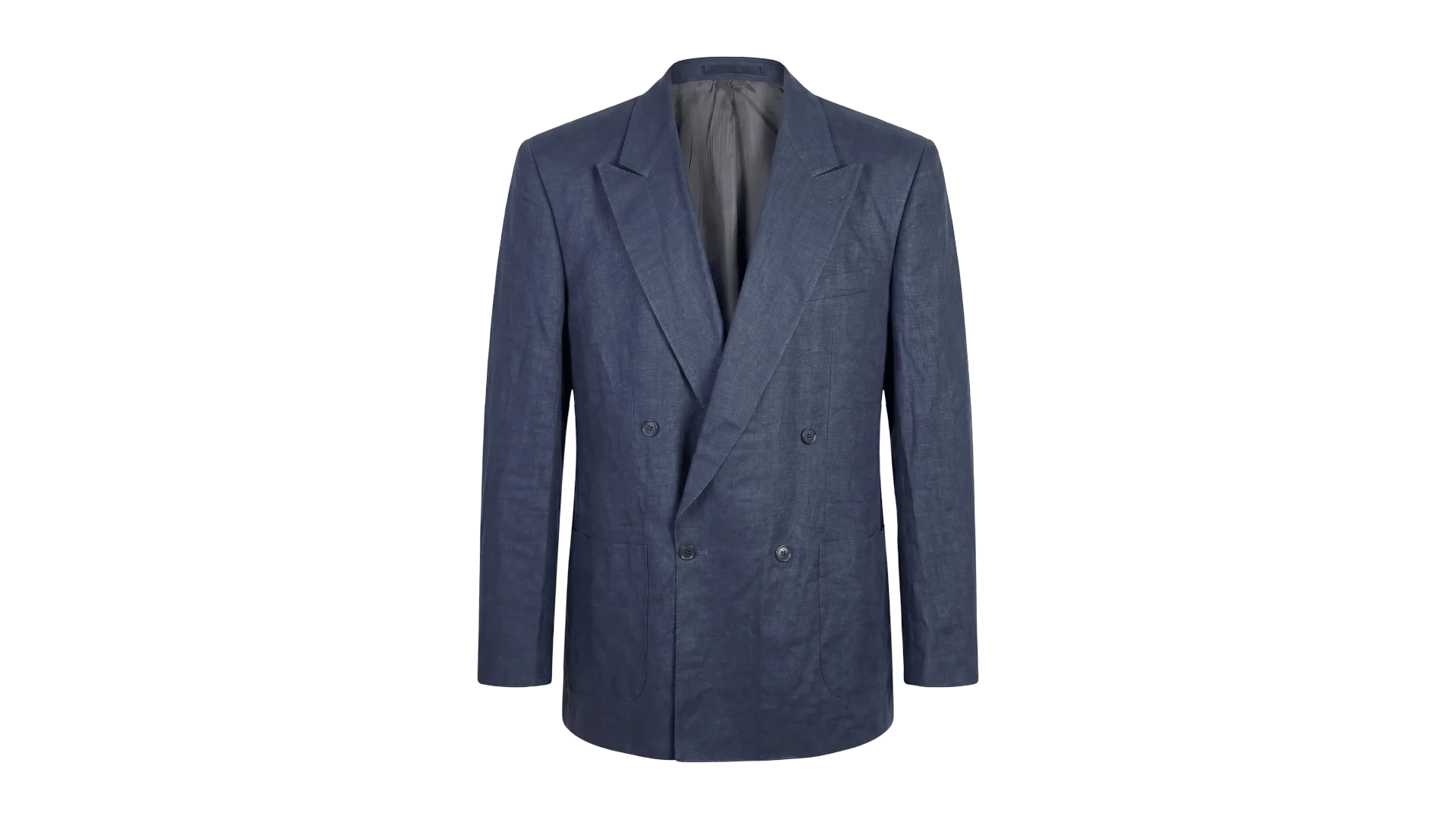 FNK126 Peek & Cloppenburg Double Breasted Linen Blazer - Image 1